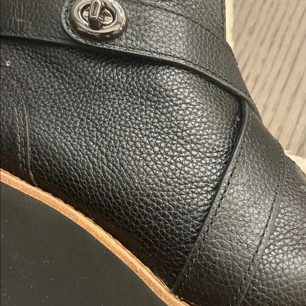 Coach Black and shearling trimmed Winter Boots